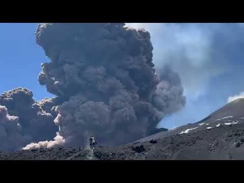 WATCH: Sicily's Mount Etna erupts in plume of ash and smoke