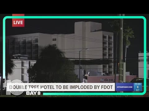FDOT planning to demolish former Tampa Double Tree Hotel overnight