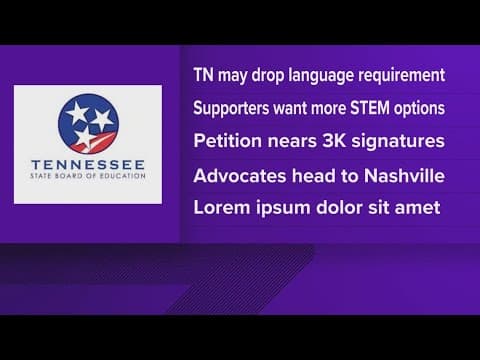 Tennessee Board of Education weighs cutting world language requirements