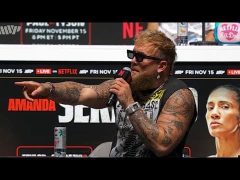 Reporter asks Jake Paul when he'll take on a real fighter