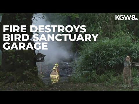 Fire at bird sanctuary in Portland destroys garage