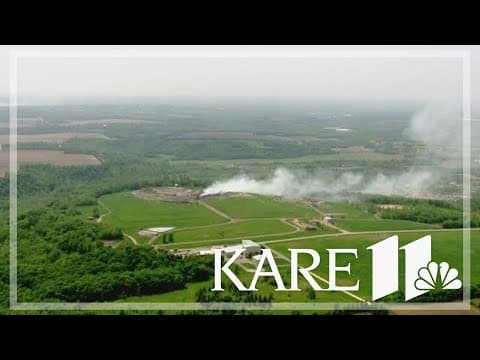Rice County landfill continues to smolder after fire