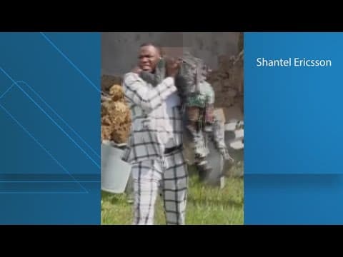 Video: Man carries child from burning car on the Beltway in Maryland