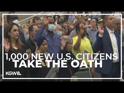 One thousand new citizens take the oath in a single day in Portland