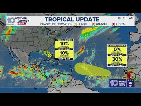 Tracking the Tropics: Watching 2 new waves, including one that could bring rain to Tampa
