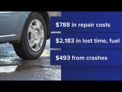 Maryland drivers losing thousands of dollars per year driving on "structurally deficient" roads, new