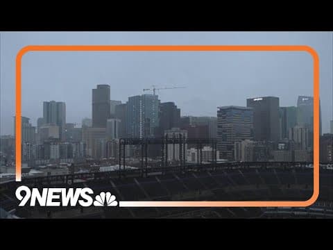 WATCH: Snow and rain come down in Denver