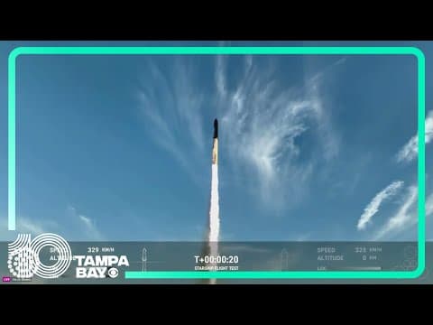 SpaceX launches Starship rocket on 2nd test flight