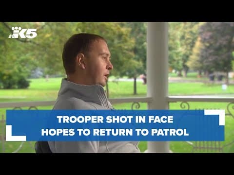 Trooper shot in the face hopes to return to patrol