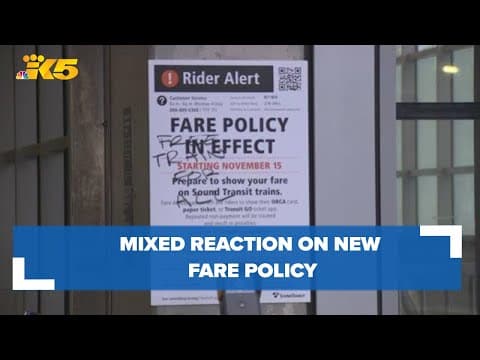 Sound Transit will start issuing violations for passengers who don't pay to ride