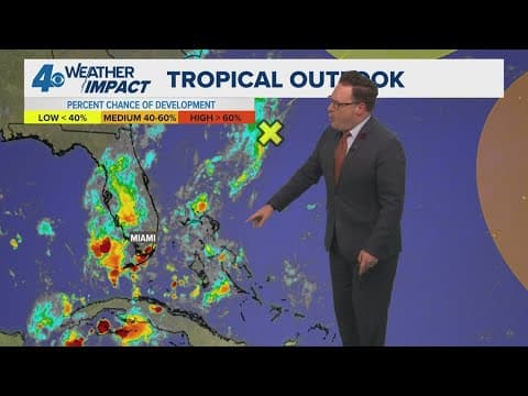 Wednesday 10 PM Tropical Update:  NHC highlighting an area off the SE coast at a now lower 30%