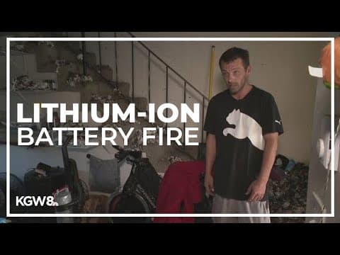 Portland family displaced after fire caused by lithium-ion battery