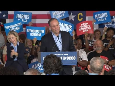 Doug Emhoff full speech at North Carolina rally