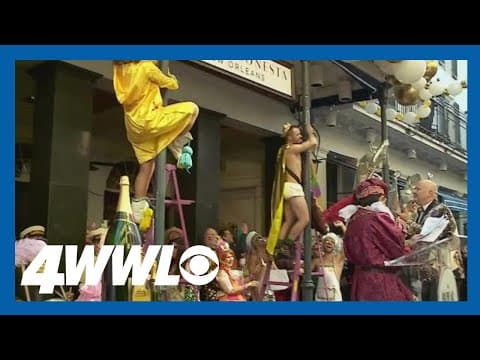 Cold weather not stopping the party on Bourbon Street as Mardi Gras commences