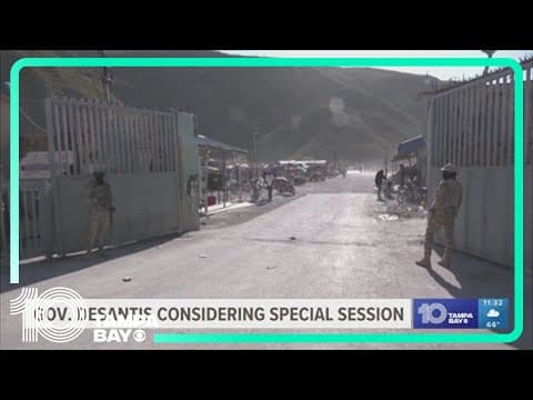 DeSantis suggests special session to address migration to Florida