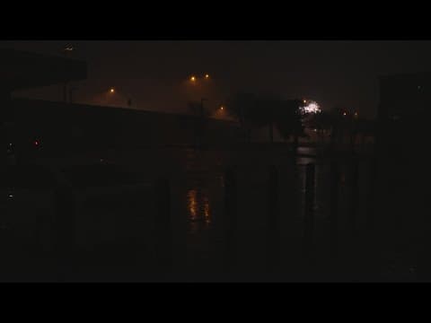 Transformer blows live on air as severe storms move through North Texas