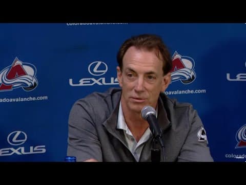 Colorado Avalanche hold end-of-season news conference