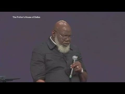 Bishop TD Jakes suffered 'massive' heart attack while delivering sermon, church confirms