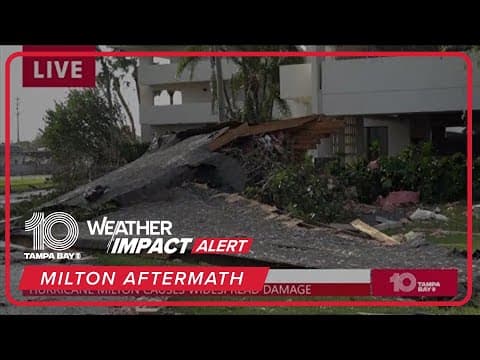 Manatee County apartment's roof torn off from Hurricane Milton