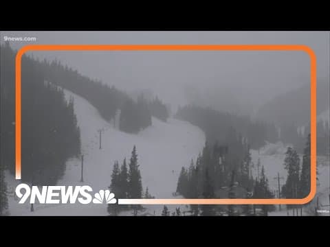 Snow falls in Colorado's mountains
