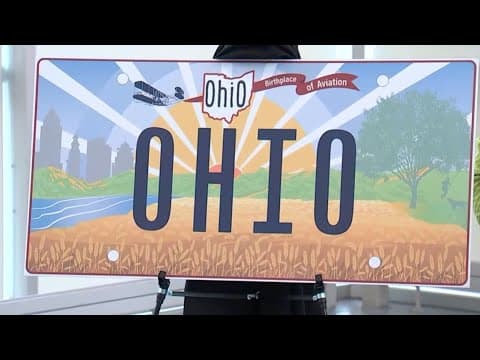 Governor Mike DeWine reveals new Ohio license plate design