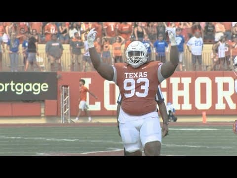 T'Vondre Sweat hoping to bring a national title to University of Texas and his hometown