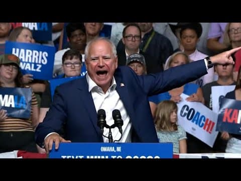 Gov. Tim Walz full speech at Nebraska campaign event (Aug. 17, 2024)