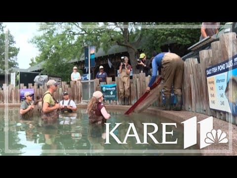 DNR restocks fish pond ahead of Minnesota State Fair