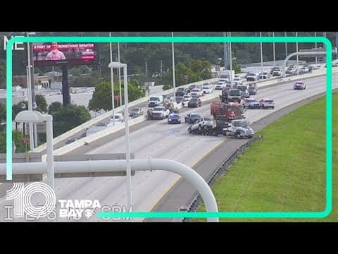 Southbound I-275 closed in Tampa following crash