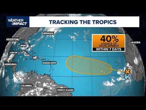 Tropical update: Tracking wave with 40% chance for development