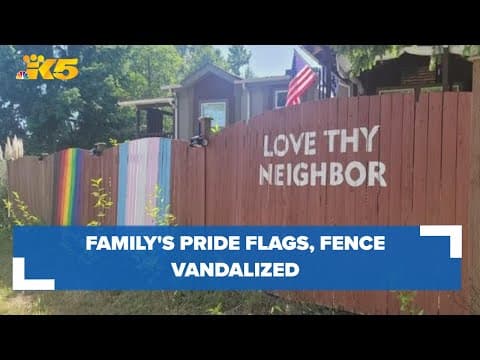 Auburn family say they've been targeted multiple times for supporting LGBTQ+ community