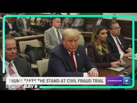 Donald Trump takes the stand in New York civil case alleging financial fraud
