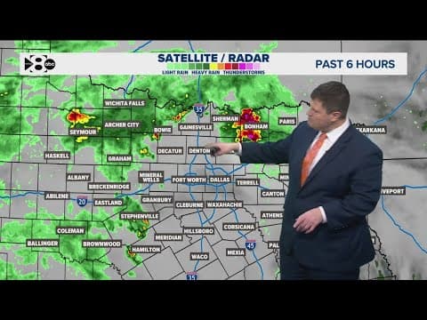 Storms moving through North Texas: Latest forecast for North Texas