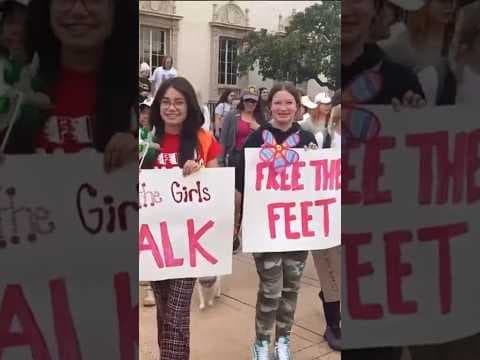 A group is protesting guidelines after officials told them their group was too big to congregate.