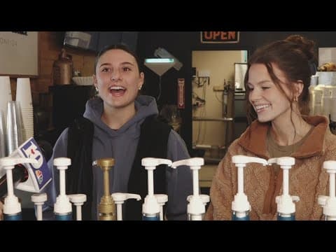 Baristas at Gather Coffee Lounge shares morning commute through snow