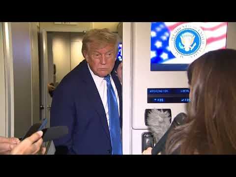 Heading back to Washington President Donald Trump comments on Iran, Minnesota Gov. Tim Walz