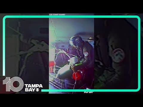 Coast Guard rescues couple and their dog 90 miles off Florida's Gulf Coast