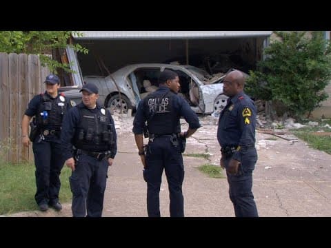 Car crashes into home in southern Dallas, killing one person, police say