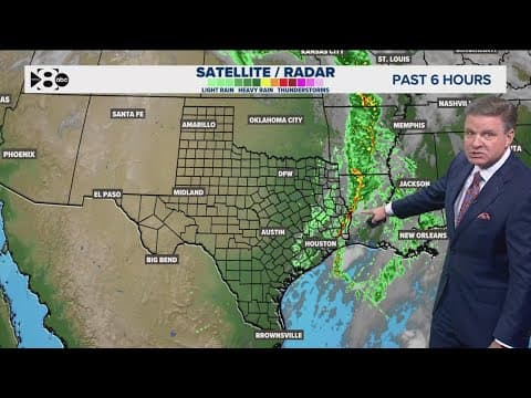 DFW Weather: Rain moves out, cooler air moving in!