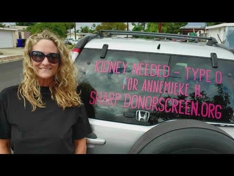 Bumper sticker on truck leads to life changing kidney transplant