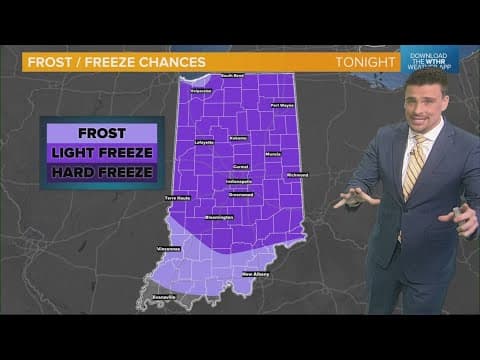 More freeze alerts coming Friday night and Saturday morning across Indiana