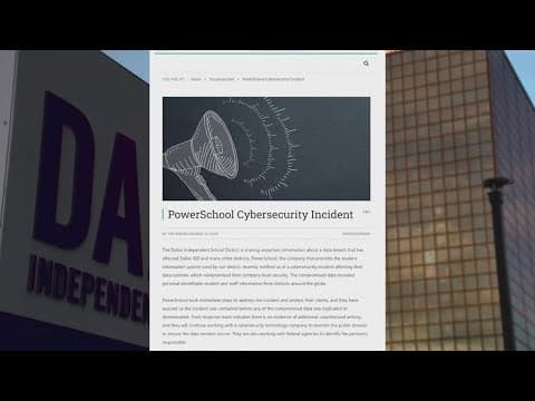 Personal data of Dallas ISD students and staff compromised in data breach, district says