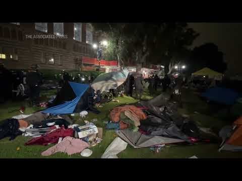 UCLA Protests: Police and protesters clash in tense scene as pro-Palestinian encampment dismantled