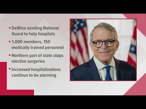 DeWine sends 1,050 Ohio National Guard members into hospitals to help with COVID surge