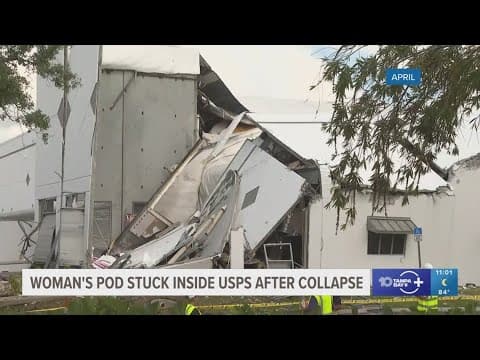 A month after a wall collapsed at a Tampa postal facility, one woman says she's still waiting on her