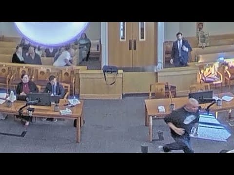 Courtroom brawl caught on camera