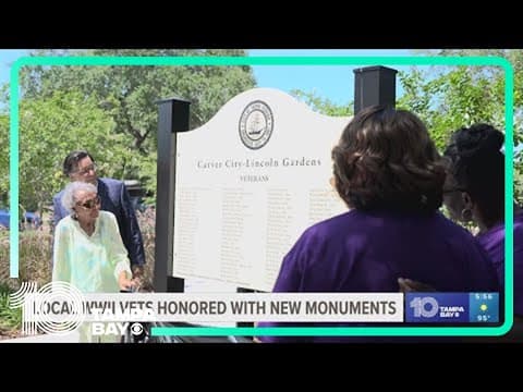 Tampa World War II veterans honored with new monuments