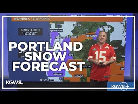 Snow expected in Portland metro area on Valentine's Day | Extended weather forecast