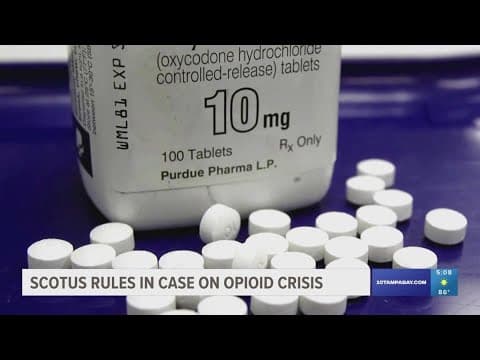 Supreme Court rejects a nationwide opioid settlement with OxyContin maker Purdue Pharma
