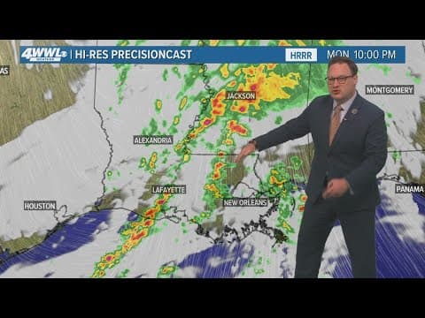 Tornado watch for northshore parishes Monday night